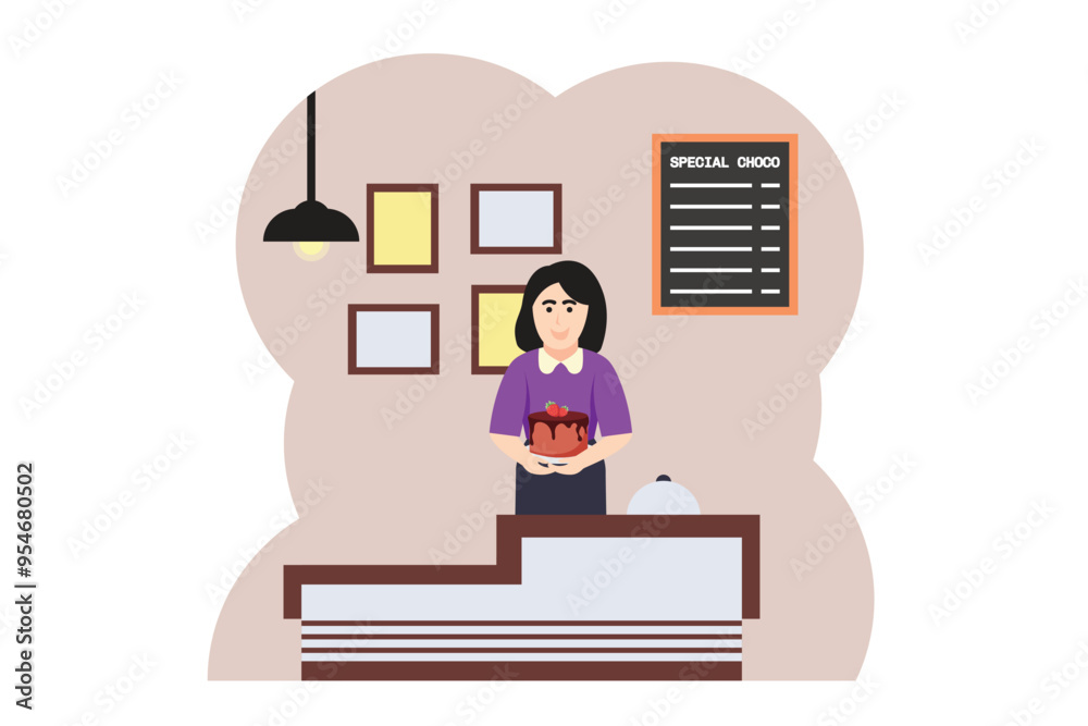 World Chocolate Day Flat Design Illustration World Chocolate Day Flat Design Illustration