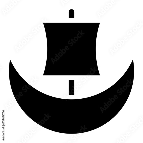 Viking ship glyph 