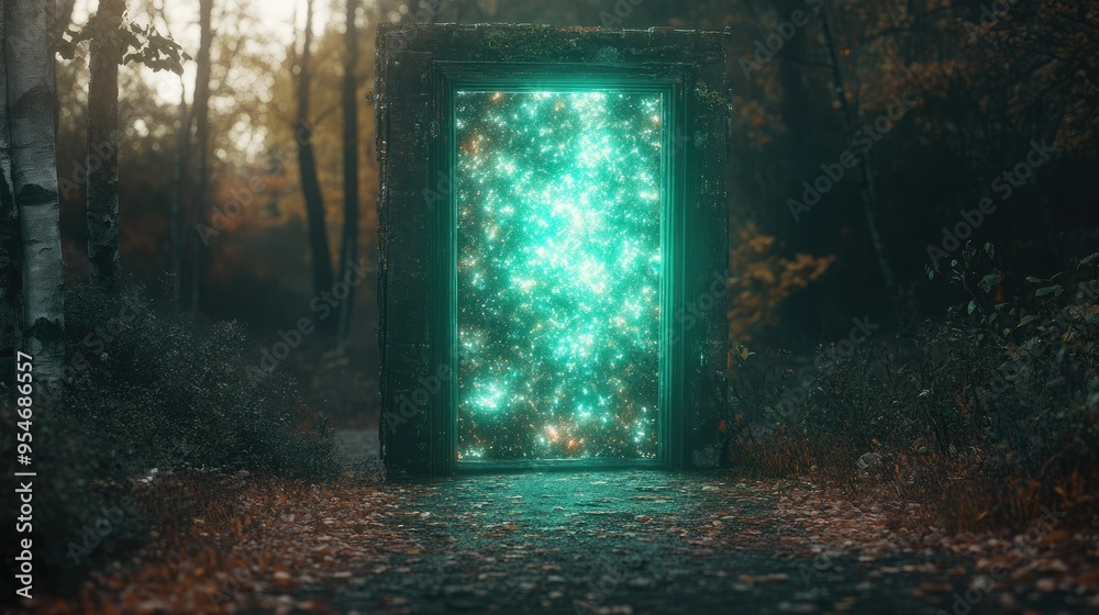 Obraz premium Eerie glow emanating from mysterious portal
