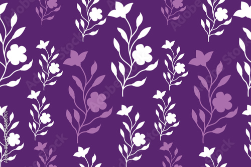 flower seamless background. Minimalistic abstract floral pattern. Ideal for textile design, wallpaper, covers, cards, invitations and posters.