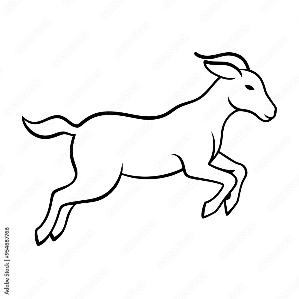 goat vinyl illustration goat vinyl illustration
