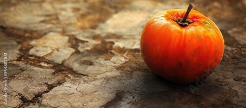 A persimmon that has landed...