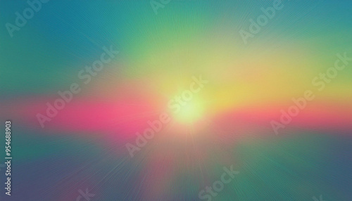 abstract colorful background with watercolor.sun and sea.