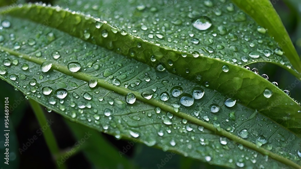 water drops on a leaf water drops on a leaf