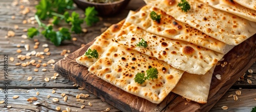 Delicious thin lavash on a ...
