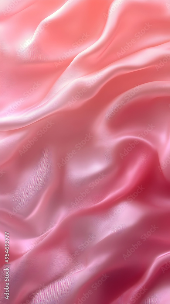 Soft pink satin fabric with gentle folds and light pink gradient. Soft pink satin fabric with gentle folds and light pink gradient.