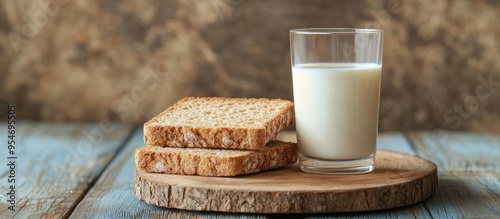 Dry rusk bread and a glass ...