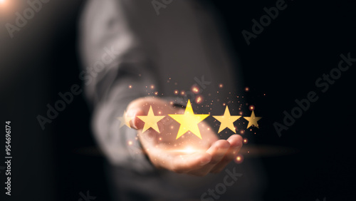 consumers rate their satisfaction 5 stars ,Customer Experience Survey Concepts for Services and Products and Customer Engagement ,Excellent business appraisal ,Entrepreneur Support ,positive rating