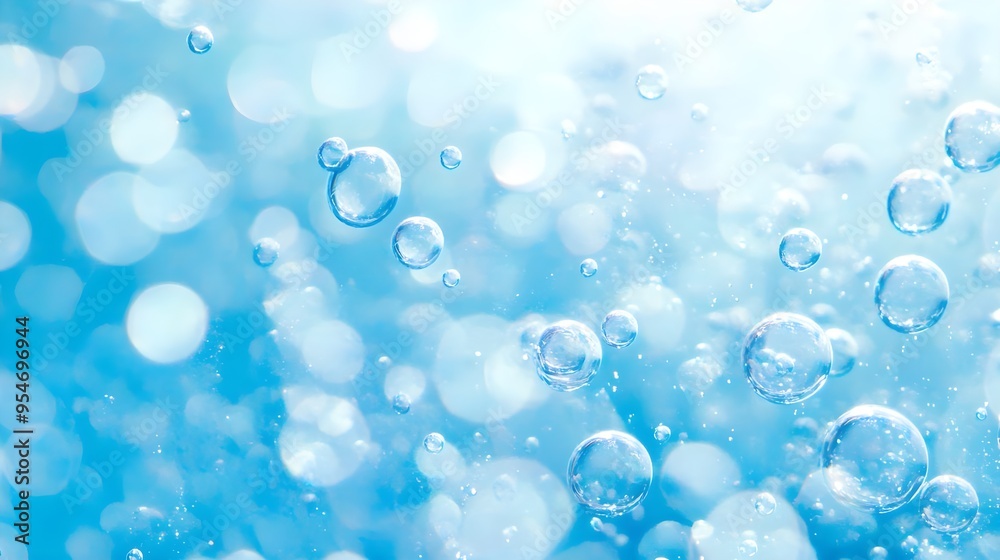Blue Water Bubbles Background Abstract Texture Blue Water Bubbles Background Abstract Texture