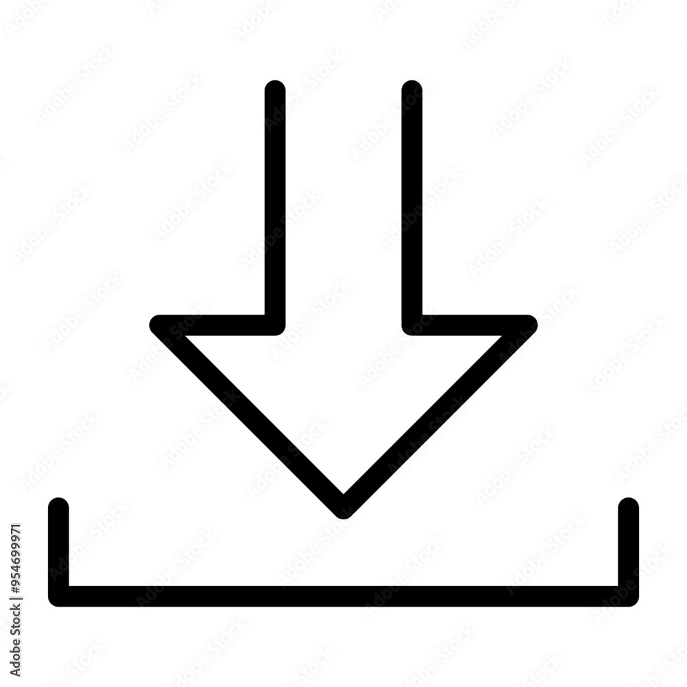 Save data, dowload data icon in thin line style vector illustration graphic design Save data, dowload data icon in thin line style vector illustration graphic design