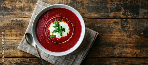 Ukrainian beetroot soup bor...