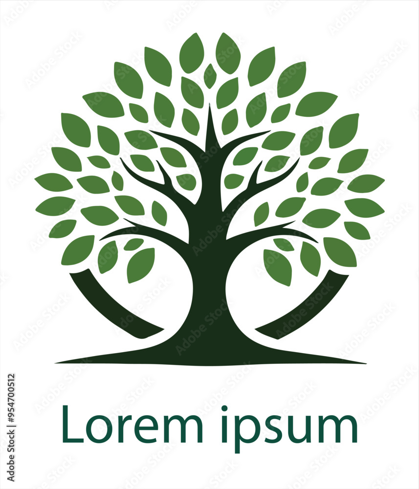 Obraz premium natural tree logo