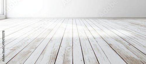 White wood flooring backgro...