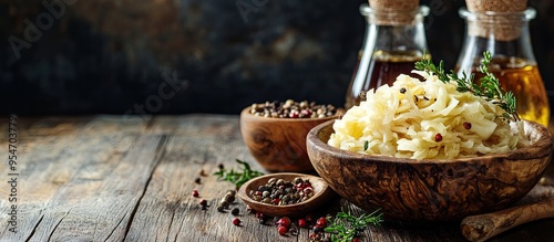 Fermented cabbage Sauerkrau...