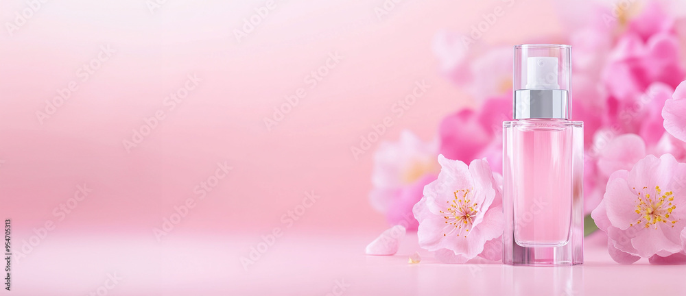 horizontal image of a perfume bottle on an isolated pink background with a flower. Copy space for text. or banner, design, salon, clinic, cosmetologist, web, promo. sales
horizontal image of a perfume bottle on an isolated pink background with a flower. Copy space for text. or banner, design, salon, clinic, cosmetologist, web, promo. sales