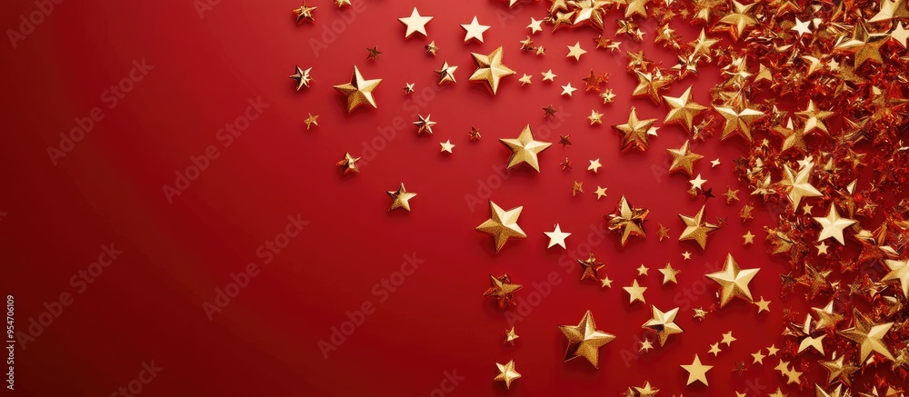 gold stars on a red backdrop copyspace card gold stars on a red backdrop copyspace card