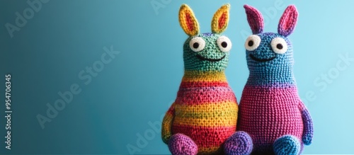 Handmade knitted toy Animal...