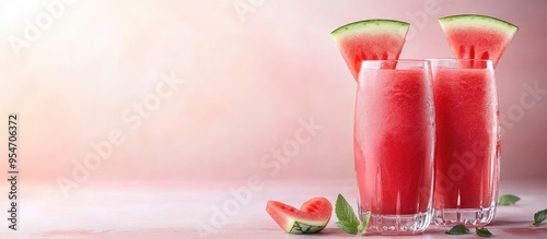 Watermelon juice served in ...
