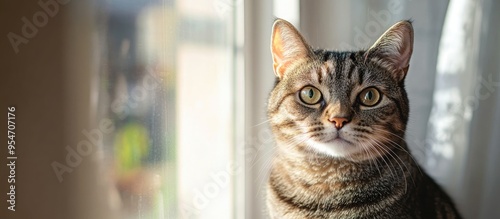 Close up of a domestic tabb...
