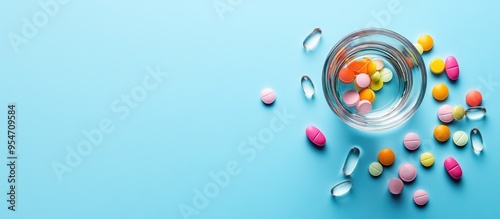 Colorful pills alongside a ...