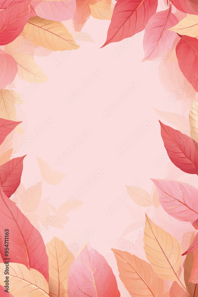 Vector foliage pattern frame Vector foliage pattern frame