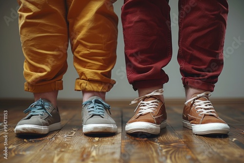 An obese person enjoying good health and next to a skinny ailing person