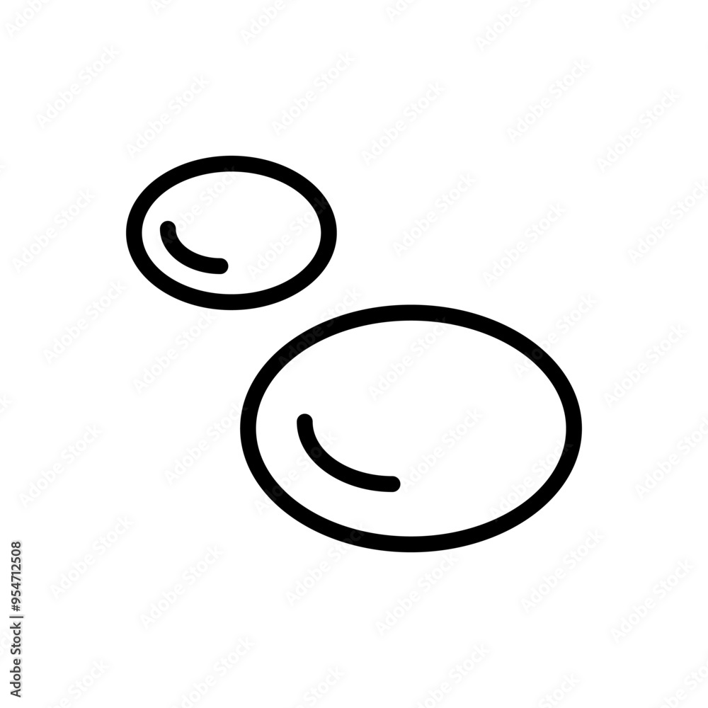 Water icon in thin line style vector illustration graphic design Water icon in thin line style vector illustration graphic design