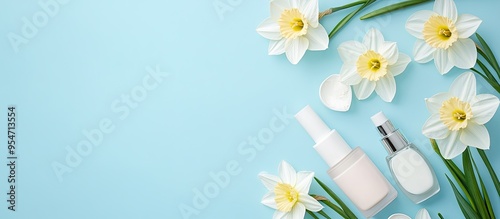 Flat lay arrangement featur...
