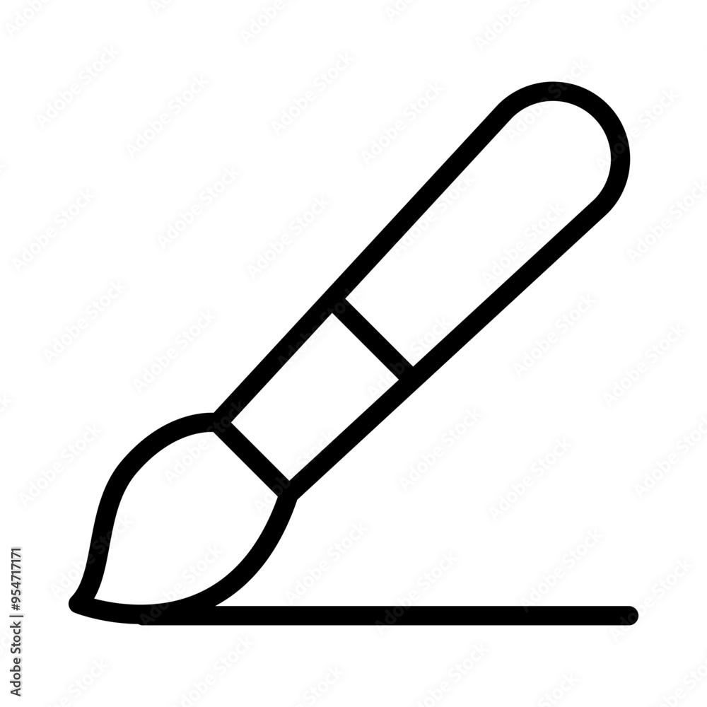 Painting icon in thin line style vector illustration graphic design Painting icon in thin line style vector illustration graphic design