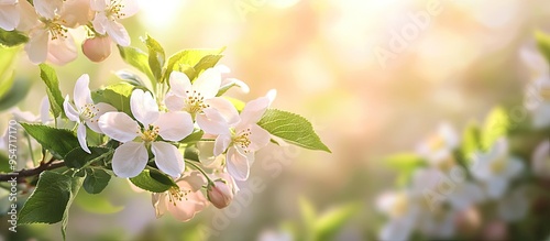 Beautiful flowering apple t...