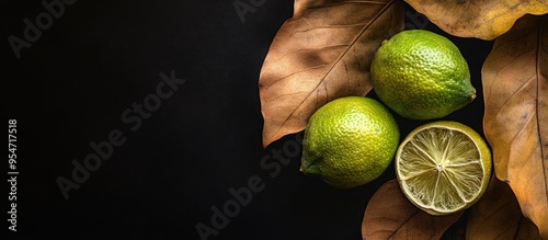 Focus on dried leaves and t...