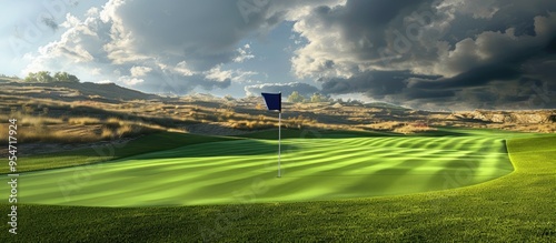 Tropical golf course fairwa...