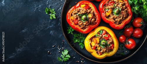 Stuffed pepper with minced ...