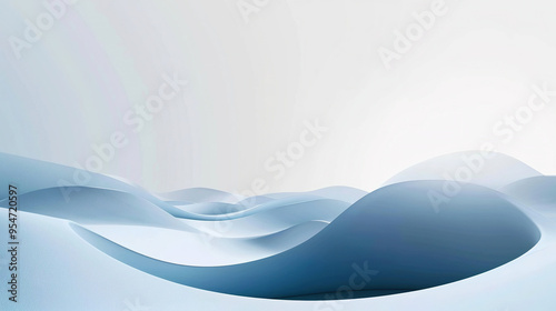 abstract graphic art wave on a blue color background