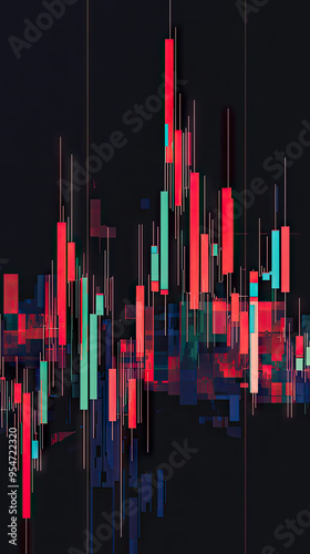 Digital Symphony: A Vivid Visualization of Market Fluctuations