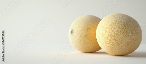 Two tasty sweet cantaloupe ...