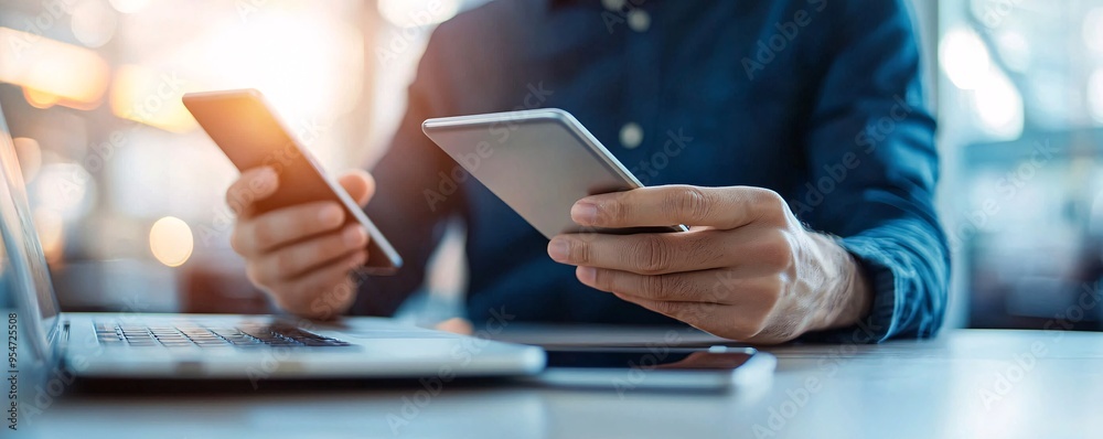 © Achirawee - Developer testing website responsiveness on multiple devices, cross-browser compatibility, user experience optimization. © Achirawee - Developer testing website responsiveness on multiple devices, cross-browser compatibility, user experience optimization.