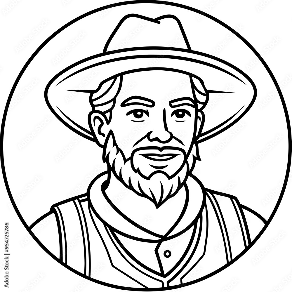 cartoon vector illustration of farmer cartoon vector illustration of farmer