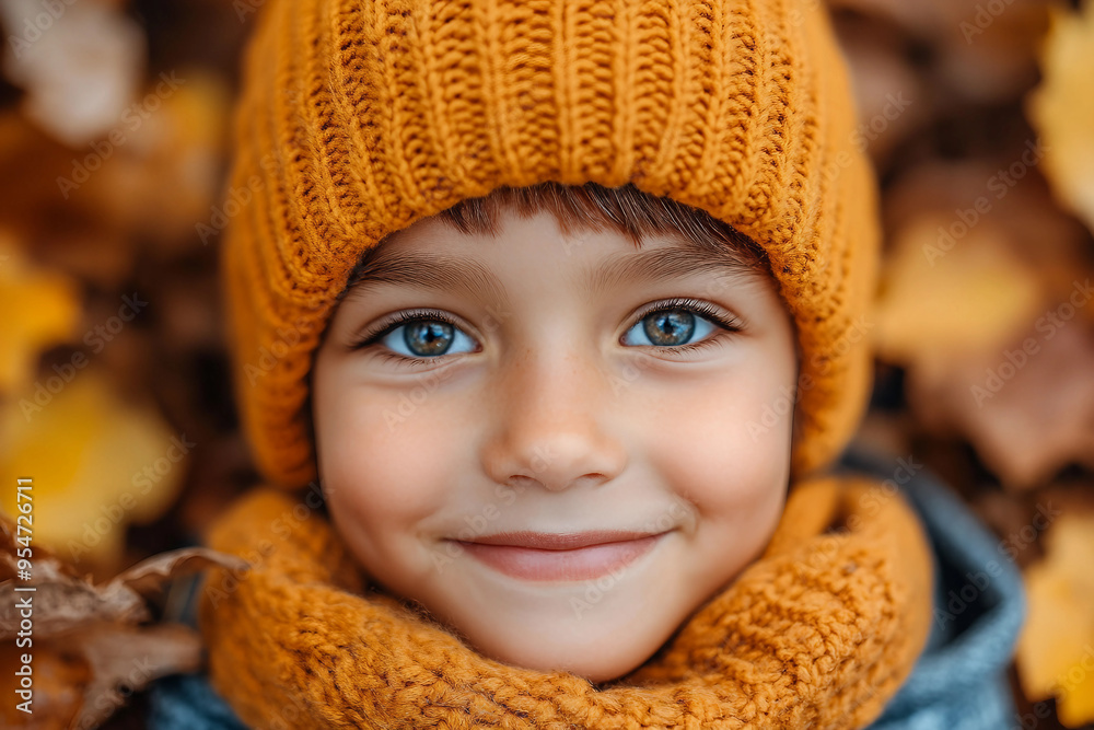 Beautiful autumn portrait, sunny day, park full of fallen foliage, people children pets walking, generative AI Beautiful autumn portrait, sunny day, park full of fallen foliage, people children pets walking, generative AI