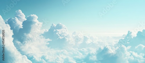 image of blue sky and white...