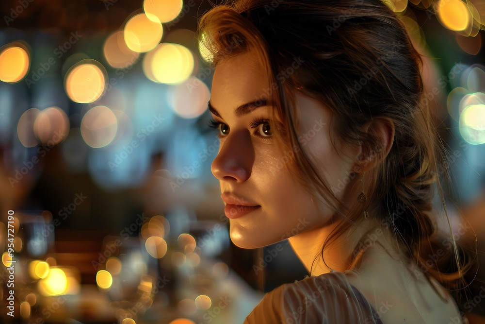Romantic dinner, anniversary celebration, cozy restaurant cafe date, Generative AI image Romantic dinner, anniversary celebration, cozy restaurant cafe date, Generative AI image