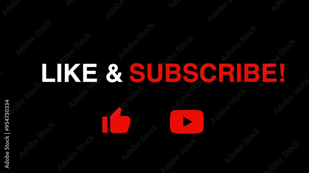 Youtube call to action like comment subscribe animation icons kinetic subscribed animated text