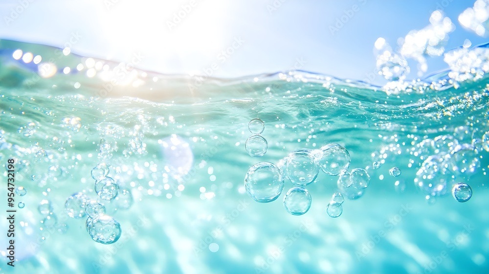 Ocean Bubbles Abstract Background Ocean Bubbles Abstract Background