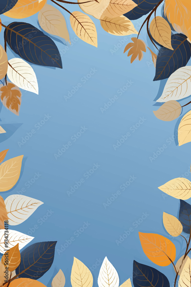 Vector foliage pattern frame Vector foliage pattern frame