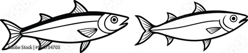 Sardine fish vector art