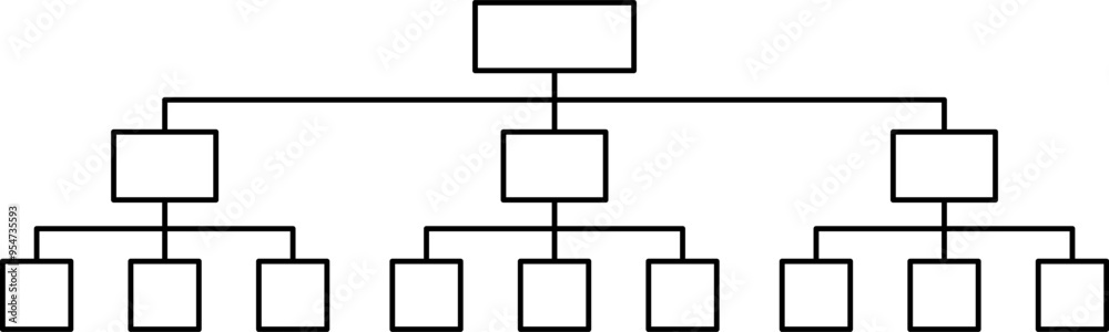 Flowchart. Hierarchy vector icons. Org chart. Organizational flow. Vector Flowchart. Hierarchy vector icons. Org chart. Organizational flow. Vector