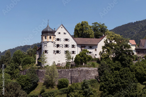 Oberstadt (upper city) in Bregenz, Austria on Lake Constance