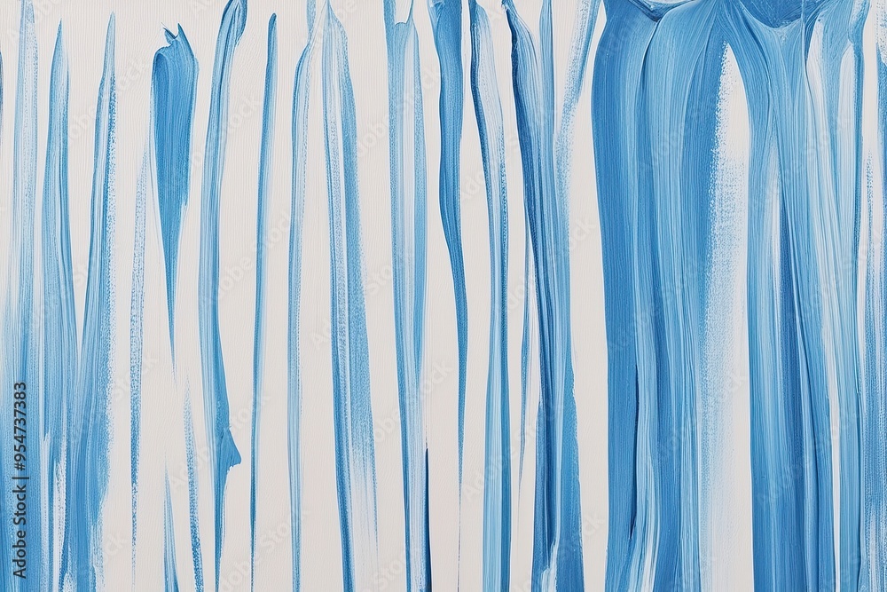 Icy Blue Paint Stroke Texture on a Canvas Icy Blue Paint Stroke Texture on a Canvas