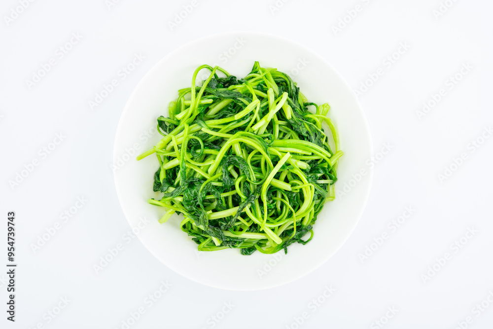 A dish of home-cooked stir-fried cabbage sprouts A dish of home-cooked stir-fried cabbage sprouts