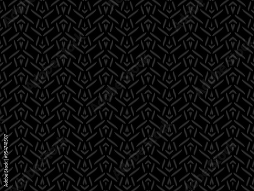 Black metal texture steel background. Perforated metal sheet.